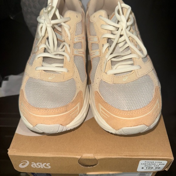 ASICS Women's Cream and Tan Sneakers - Picture 2 of 7